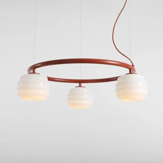 Lampa wisząca PUFF GLAZE 3 RING TERRA 1160E24_R Aldex - zdjęcie dodatkowe 3