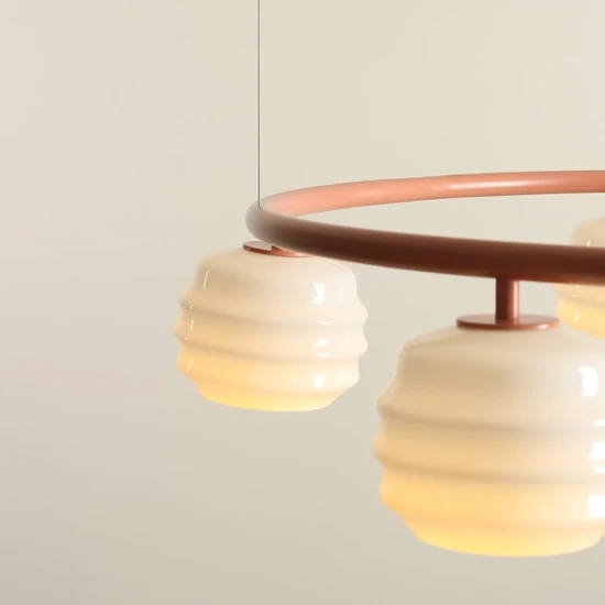 Lampa wisząca PUFF GLAZE 5 RING CORAL 1160F11_R Aldex - zdjęcie dodatkowe 3