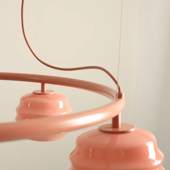 Lampa wisząca PUFF GLAZE 5 RING CORAL 1160F11_R Aldex - zdjęcie dodatkowe 5