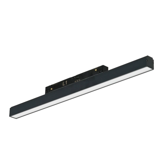 ALFA SAGA TRACK MAGNETIC 2LINE 24W CCT SWITCH DIM BK AZ6237 AZZARDO