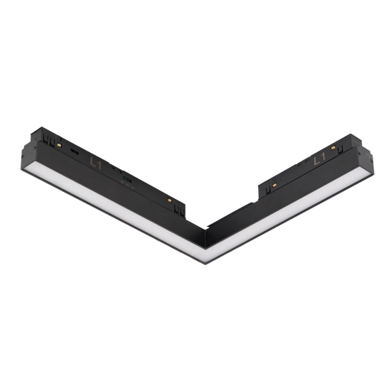 ALFA SAGA TRACK MAGNETIC 2LINE CORNER A 24W CCT SWITCH DIM BK AZ6244 AZZARDO