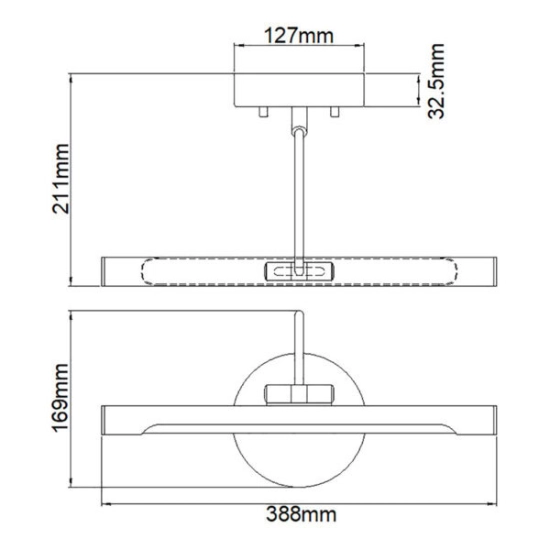 Obrazówka Alton – Wbudowana taśma LED – Biała ALTON-PL-S-WHT Elstead Lighting