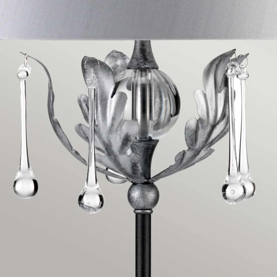 Lampa stołowa Amarilli – 1 źródło światła – Czarna / Srebrna patyna AML-TL-BLK-SIL Elstead Lighting
