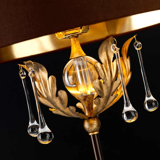 Lampa stołowa Amarilli – 1 źródło światła – Brązowa / Złota patyna AML-TL-BRONZE Elstead Lighting