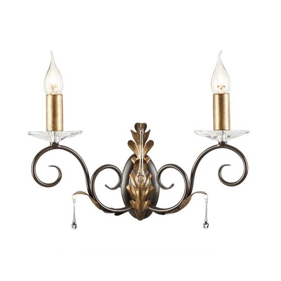 Kinkiet Amarilli – 2 źródła światła – Brązowy / Złota patyna AML2-BRONZE Elstead Lighting