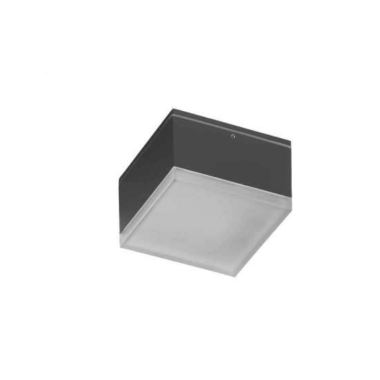 Apulia S (dark grey) LED 10W 800lm 3000K IP54 METAL ACRYL AZ4338 AZZARDO
