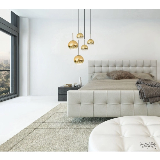 Lampa wisząca mała złota PALLA LP-2844/1P S GD LIGHT PRESTIGE