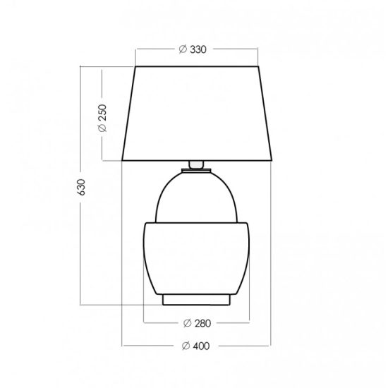 ARIEL AMBER/BLACK lampa stołowa L248110250 4Concepts L248110250 - zdjęcie 2