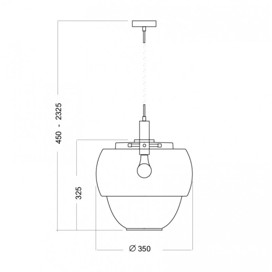Lampa wisząca Ariel Black Wide Z205112000 4Concepts Z205112000 - zdjęcie 2