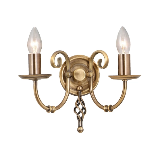 kinkiecik.pl Kinkiet Artisan – 2 źródła światła – Stary mosiądz ART2-AGD-BRASS Elstead Lighting