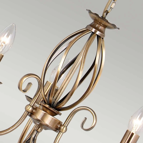 Żyrandol Artisan – 3 źródła światła – Stary mosiądz ART3-AGD-BRASS Elstead Lighting
