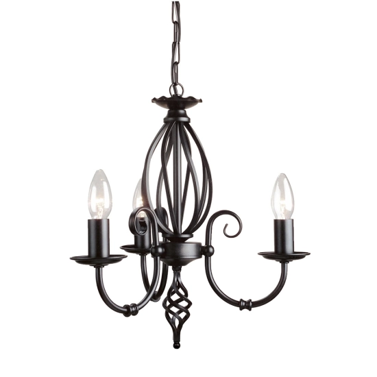 kinkiecik.pl Żyrandol Artisan – 3 źródła światła – Czarny ART3-BLACK Elstead Lighting
