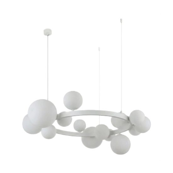 BUBBLES GLASS SHADE SET 15 WHITE AZ6730 AZZARDO