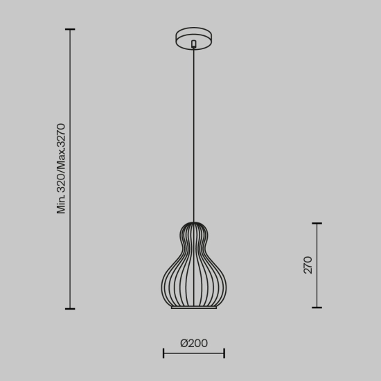 Lampa wisząca Roots MOD192PL-01W Maytoni - zdjęcie dodatkowe 4