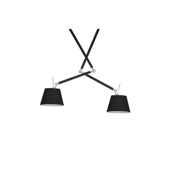 Lampa wisząca ZYTA 2 S PENDANT złota AZ4191+AZ2597+AZ2597 śr.20cm AZZARDO