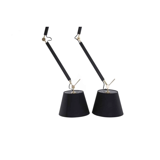 Lampa wisząca ZYTA 2 S PENDANT złota AZ4191+AZ2597+AZ2597 śr.20cm AZZARDO