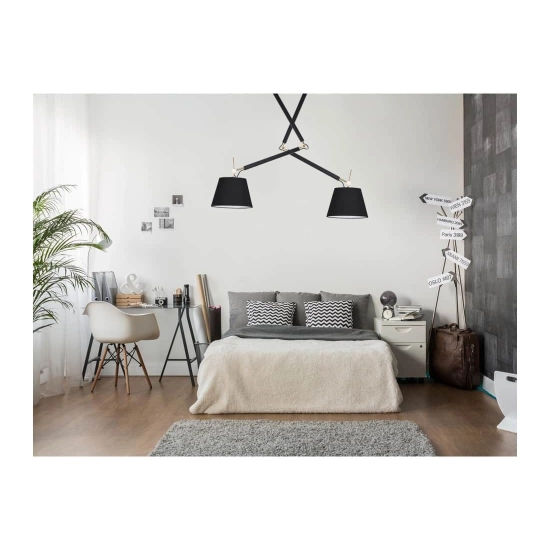 Lampa wisząca ZYTA 2 S PENDANT złota AZ4191+AZ2597+AZ2597 śr.20cm AZZARDO