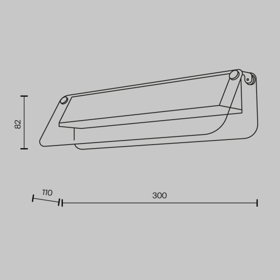 Lampa ścienna (kinkiet) Flat MOD296WL-L6BS3K Maytoni - zdjęcie dodatkowe 4