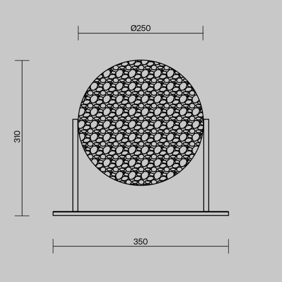 Lampa stołowa Mangata MOD387TL-L8CH3K Maytoni - zdjęcie dodatkowe 7