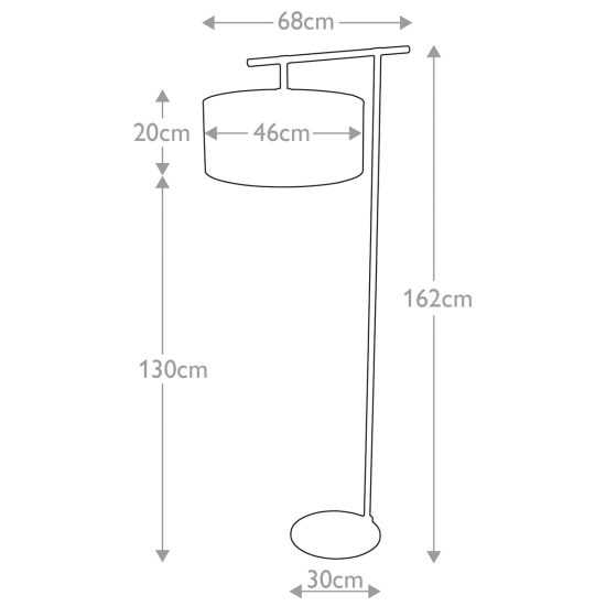 Lampa podłogowa Balance – 1 źródło światła – Biel i polerowany nikiel BALANCE-FL-WPN Elstead Lighting