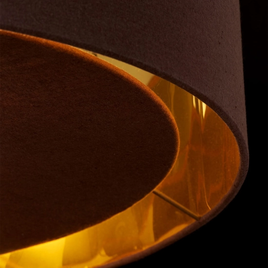 Lampa wisząca Balance – 1 źródło światła – Brązowa / Polerowany mosiądz BALANCE-P-BRPB Elstead Lighting