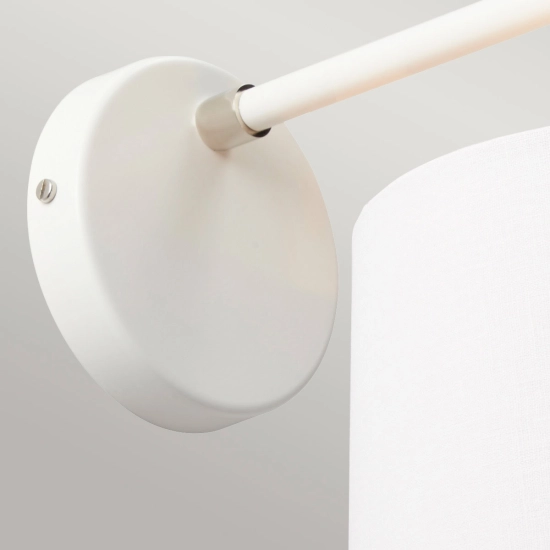 Kinkiet Balance – 1 źródło światła – Biel i polerowany nikiel BALANCE1-WPN Elstead Lighting - zdjęcie 2