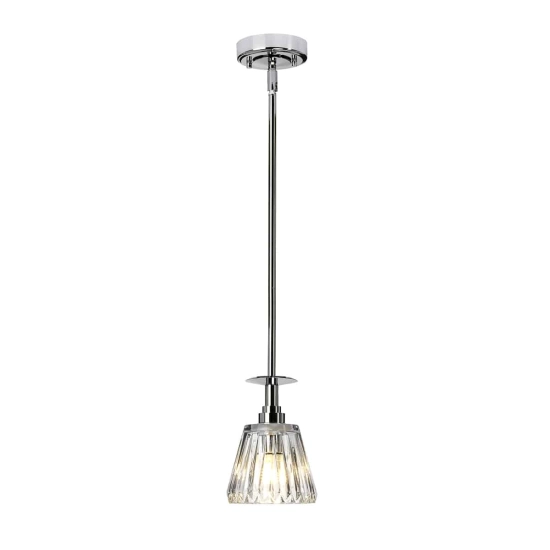 kinkiecik.pl Lampa wisząca Agatha – 1 źródło światła- Polerowany chrom BATH-AGATHA1P-PC Elstead Lightnig