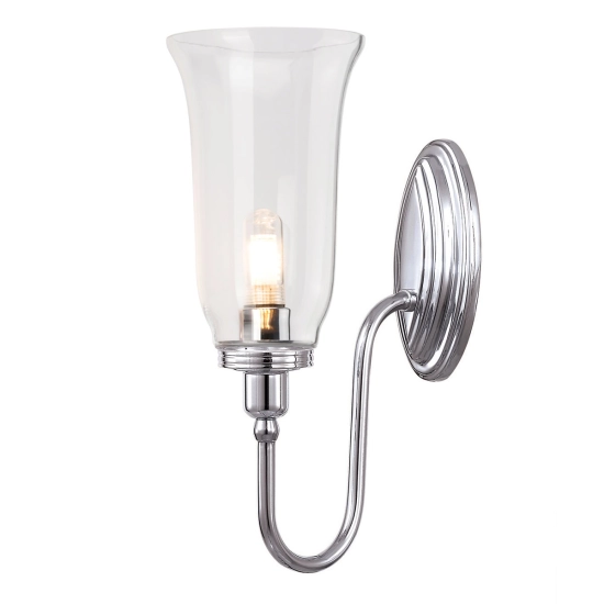 kinkiecik.pl Kinkiet Blake – 1 źródło światła – Polerowany chrom BATH-BLAKE2-PC Elstead Lighting