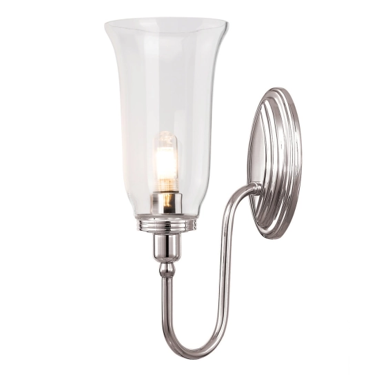 kinkiecik.pl Kinkiet Blake – 1 źródło światła – Polerowany nikiel BATH-BLAKE2-PN Elstead Lighting