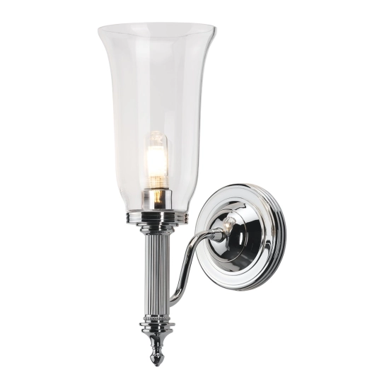kinkiecik.pl Kinkiet Carroll – 1 żródło światła – Polerowany chrom BATH-CARROLL2-PC Elstead Lighting