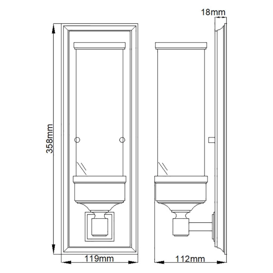 Kinkiet Cambridge – 1 źródło światła BATH-CM1 Elstead Lighting