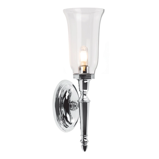 kinkiecik.pl Kinkiet Dryden – 1 źródło światła- Polerowany chrom BATH-DRYDEN2-PC Elstead Lighting