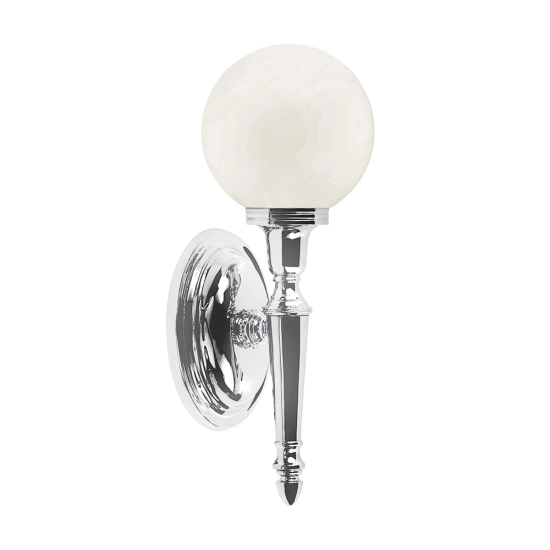 kinkiecik.pl Kinkiet Dryden – 1 źródło światła – Polerowany chrom BATH-DRYDEN4-PC Elstead Lighting