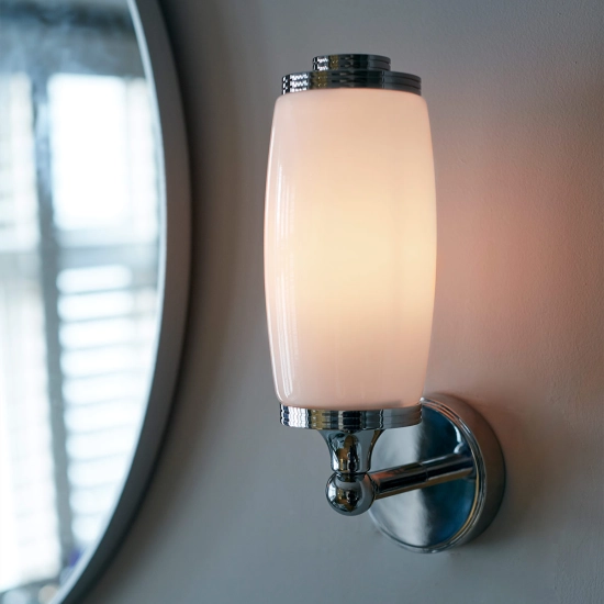 Kinkiet Eliot – 1 żródło światła – Polerowany chrom BATH-ELIOT1-PC Elstead Lighting