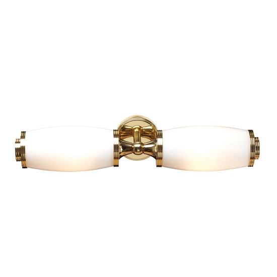 kinkiecik.pl Kinkiet Eliot – 2 żródła światła – Polerowany mosiądz BATH-ELIOT2-PB Elstead Lighting