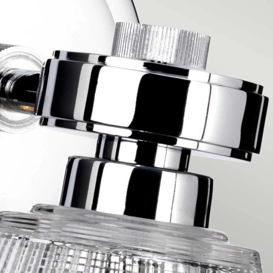 Kinkiet Gunnis – 1 źródło światła – Polerowany chrom BATH-GUNNIS1-PC Elstead Lighting