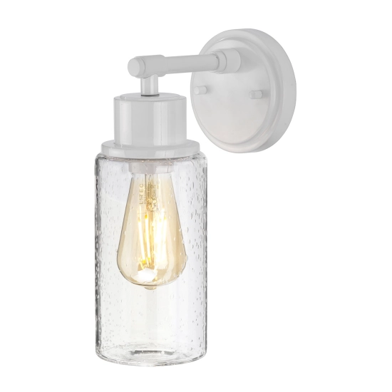 kinkiecik.pl Kinkiet Morvah – 1 źródło światła – Biały BATH-MORVAH1-W Elstead Lighting