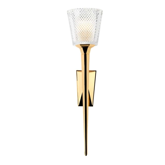 Kinkiet Verity – 1 źródło światła – Polerowane złoto BATH-VERITY-PG Elstead Lighting