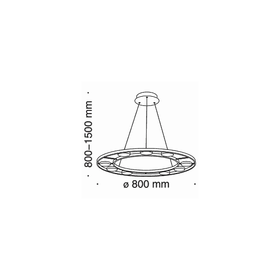 Lampa wisząca Fad MOD070PL-L63B3K 80cm 3000K Maytoni - zdjęcie dodatkowe 8