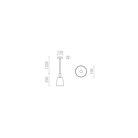 kinkiecik.pl BELLINI M LED wisząca czarna szkło przydymione 230V LED 5W 30° 3000K R13652 Rendl light studio