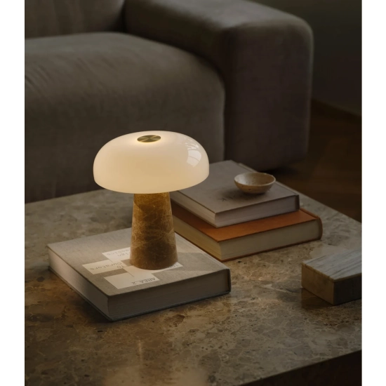 Beżowa lampa stołowa Glossy Mini- Design for the people, marmur 2520015009 Nordlux
