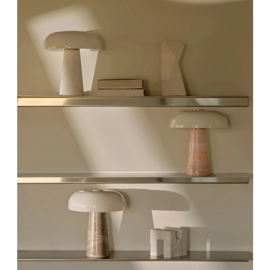 Różowa lampa stołowa Glossy Mini- Design for the people, marmur 2520015057 Nordlux