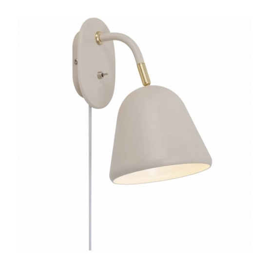 kinkiecik.pl Kinkiet regulowany klosz beżowy FLEUR 2112101001 Nordlux