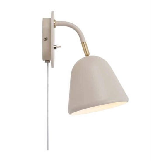 kinkiecik.pl Kinkiet regulowany klosz beżowy FLEUR 2112101001 Nordlux
