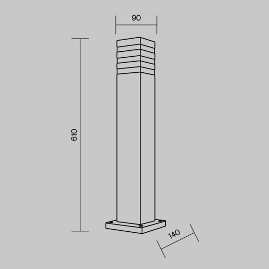 Lampa stojąca Landscape Lighting Unter den Linden O578FL-01B Maytoni - zdjęcie dodatkowe 9