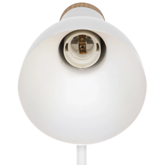 Biała lampa biurkowa Devone wbudowany organizer 2512405001 Nordlux