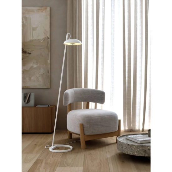 kinkiecik.pl Biała lampa podłogowa Versale - DFTP, metalowa 2220064001 Nordlux