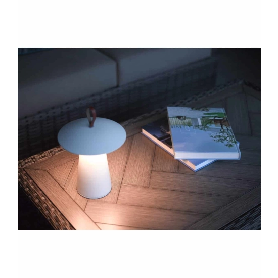 kinkiecik.pl Biała lampa przenośna Ara To Go - Nordlux, IP54 2118245001