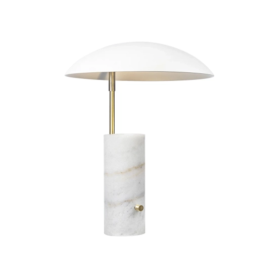 Biała lampa stołowa Mademoiselle DFTP Nordlux - marmurowa podstawa 2220405001 - zdjęcie produktu