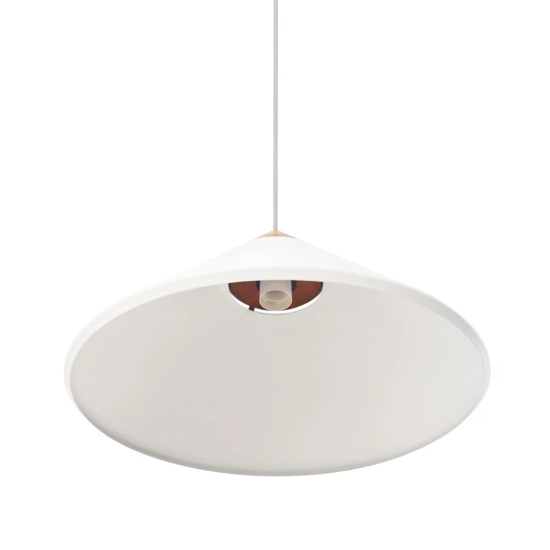 Biała lampa wisząca Kinto Design For The People - drewniana dekoracja 2520083001 Nordlux